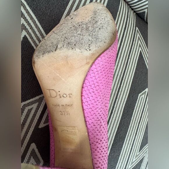 Dior Pink Python Leather Pumps Size 37.5/7/7.5 - Picture 8 of 12